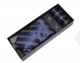 NM nyakkendő szett - Sötétkék csíkos Ajándékötletek